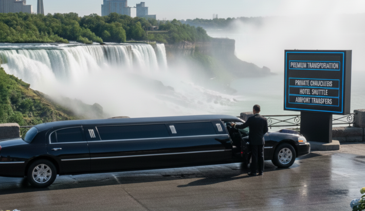 Luxury Niagara Falls limo service with private chauffeur and hotel transfers